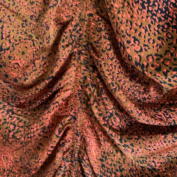 MELLODAY Rust Ruched Evening Dress - Picture 6 of 8